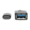 Tripp Lite - Adaptateur USBC vers USB-A (M/F), USB 3.1 Gen 1 (5 Gbps) certifié USB-IF, compatible Thunderbolt 3, 15,24 cm.