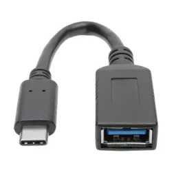 Tripp Lite - Adaptateur USBC vers USB-A (M/F), USB 3.1 Gen 1 (5 Gbps) certifié USB-IF, compatible Thunderbolt 3, 15,24 cm.
