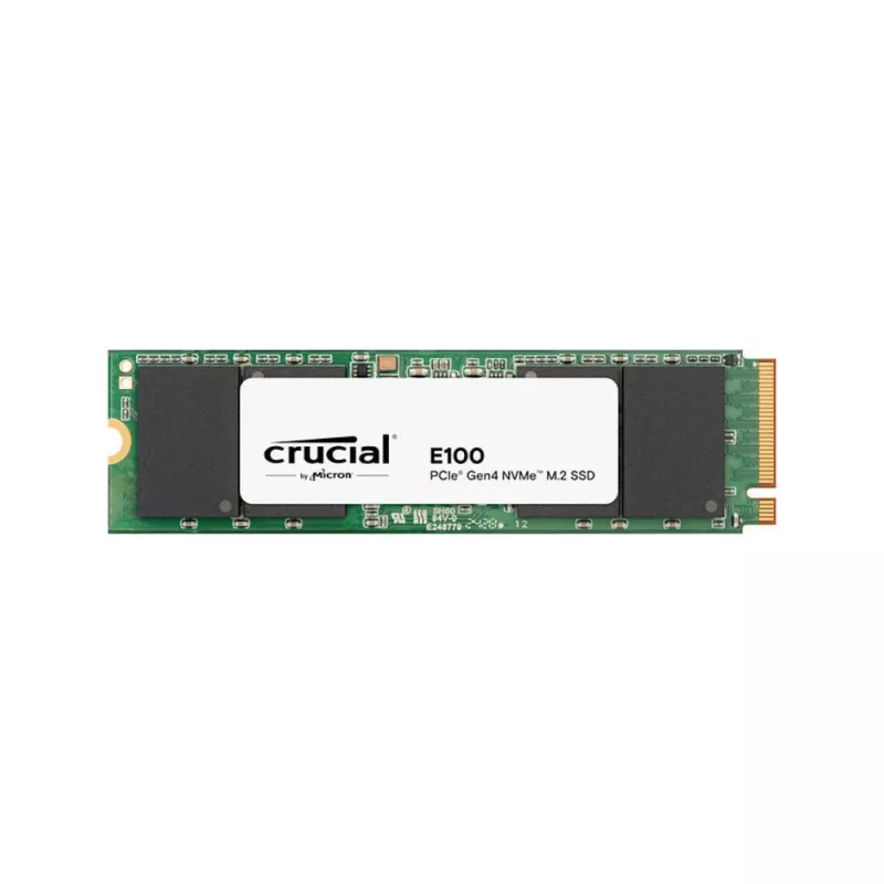 SSD Crucial interne 2To E100 - M.2 2280-PCIe 4.0 x4 (NVMe) Jusqu'à 5000 Mo/s CT2000E100SSD8