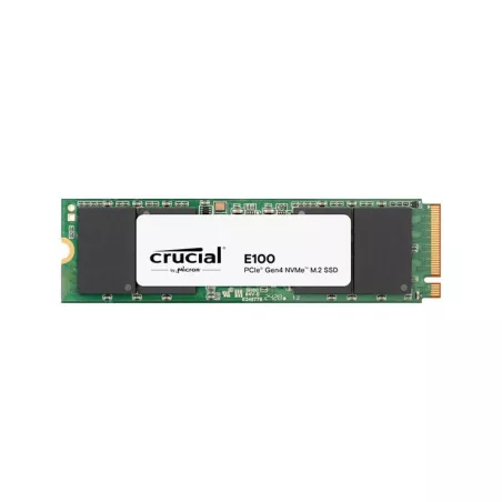 SSD Crucial interne 2To E100 - M.2 2280-PCIe 4.0 x4 (NVMe) Jusqu'à 5000 Mo/s CT2000E100SSD8