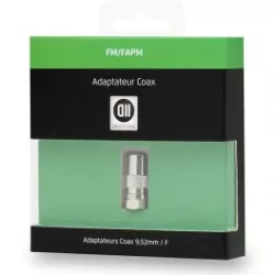 Adaptateur Coax male 9.52mm Fiche SAT femelle