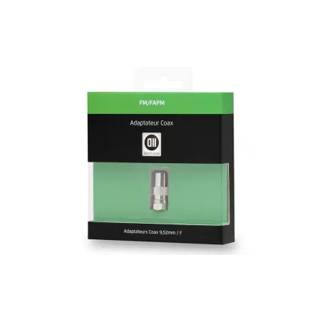 Adaptateur Coax male 9.52mm Fiche SAT femelle