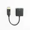 Adaptateur DispayPort Mâle vers VGA Femelle - Connecteur DisplayPort plaqué or - 1080p 60Hz - Câble 0.15m - noir