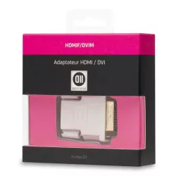 Adaptateur HDMI femelle/DVI mâle Fiches Or DVI-D 24+1