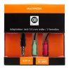 Adaptateur 1JK M/2JK F 3.5mm 0.20cm utilisation avec des casques micro