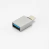 Adaptateur USB 2.0 male / HDMI F + VGA F HDMI 1920*1080P, adaptateur USB-C mâle/USB A femelle inclus, boîtier métal