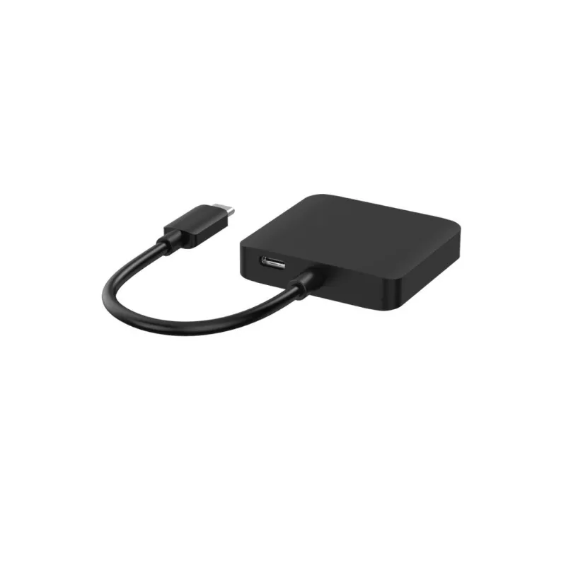Adaptateur USB-C mâle / 2 sorties HDMI femelle compatible 4K + 1 sortie USB-C PD 100W - Affichage jusqu'à 3 écrans