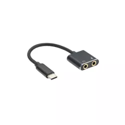 Adaptateur USB-C / Jack Audio + Micro - Carte son externe compatible Windows/Mac/Chrome OS Linux - plug & play