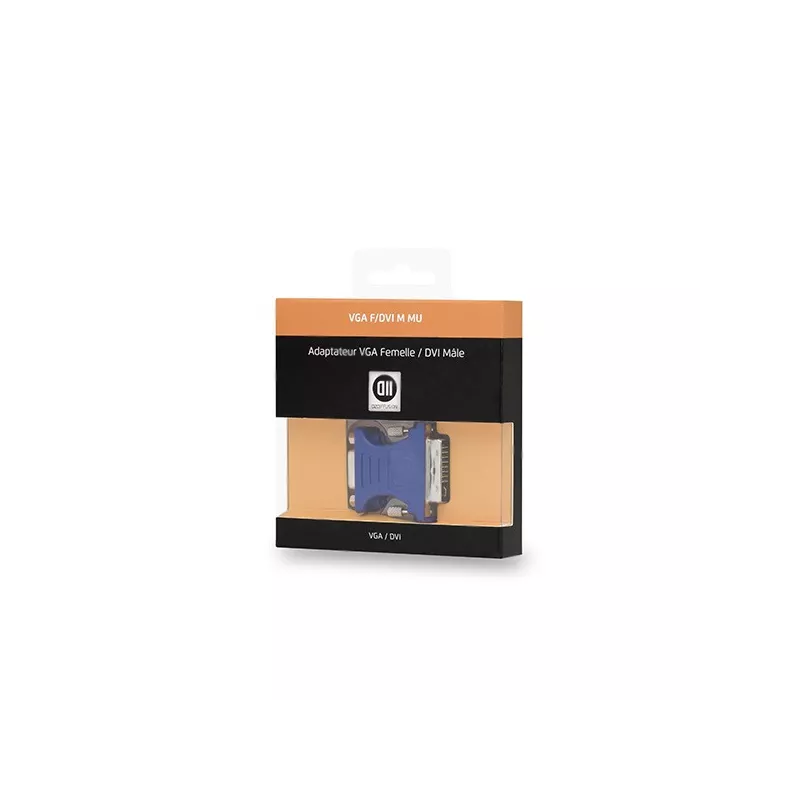 Adaptateur VGA femelle/ DVI mâle DVI-I 24+5