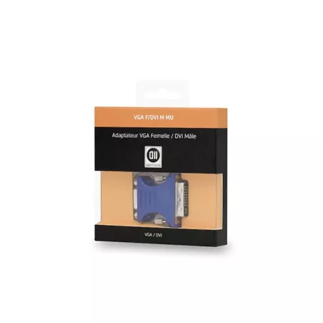 Adaptateur VGA femelle/ DVI mâle DVI-I 24+5
