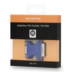 Adaptateur VGA femelle/ DVI mâle DVI-I 24+5