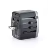 Adaptateur de voyage universel multi-pays avec 1 port USB A + 1 port USB-C - fast charge 30W - type de prises UK/US/AU/EU