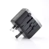 Adaptateur de voyage universel multi-pays avec 1 port USB A + 1 port USB-C - fast charge 30W - type de prises UK/US/AU/EU