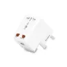 Adaptateur multi pays 1USB 1A blanc