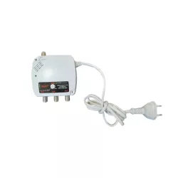 Alimentation 12V pour amplificateur TV - Filtre 4G/5G - 3 sorties TV - Fréq max 694Mhz - Blanc