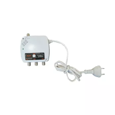 Alimentation 12V pour amplificateur TV - Filtre 4G/5G - 3 sorties TV - Fréq max 694Mhz - Blanc