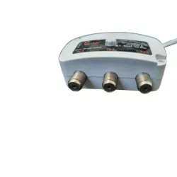 Alimentation 12V pour amplificateur TV - Filtre 4G/5G - 3 sorties TV - Fréq max 694Mhz - Blanc