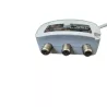 Alimentation 12V pour amplificateur TV - Filtre 4G/5G - 3 sorties TV - Fréq max 694Mhz - Blanc