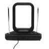 Antenne TV intérieure UHF - avec filtre 5G - compatible UHD/4K et DVB-T/DVB-T2 - portée 15 km - noire