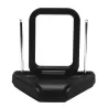 Antenne TV intérieure UHF - avec filtre 5G - compatible UHD/4K et DVB-T/DVB-T2 - portée 15 km - noire