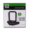 Antenne TV intérieure UHF - avec filtre 5G - compatible UHD/4K et DVB-T/DVB-T2 - portée 15 km - noire
