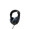 Casque TV filaire réglable - Connecteur jack plaqué or - Adaptateur jack 6,35 plaqué or vissable - Câble 6m - Noir