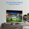 Casque TV sans fil avec base de recharge - réglable et pliable - autonomie 35h - portée 30m - noir