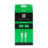 Câble Coaxial/Satellite 9.52 mm mâle/mâle - 2m - blanc