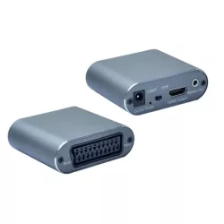 Convertisseur Péritel vers HDMI - Résolution max. Full HD 1080P@50/60Hz - 1 entrée Péritel (SCART) / 1 sortie HDMI + 1 sortie…