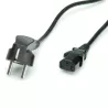 Câble alimentation secteur Europa IEC C13 - pour PC fixe / moniteur Coloris noir - 1m50