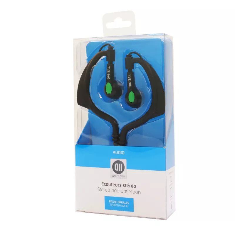 Ecouteurs Jack 3.5mm Passes oreilles - 1.10 m Fiches Or D2 Diffusion