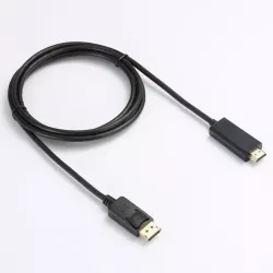 Câble HDMI Male / DisplayPort avec système de verrouillage - 2M
