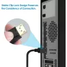 Câble HDMI Male / DisplayPort avec système de verrouillage - 2M