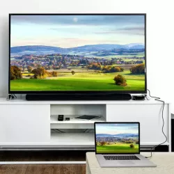 Câble HDMI Male / DisplayPort avec système de verrouillage - 2M