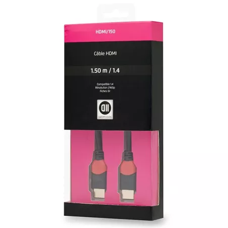 Câble HDMI mâle/mâle 1.50 m noir