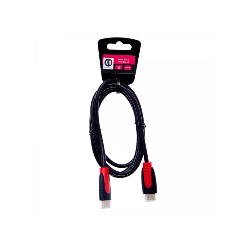 Câble HDMI mâle/mâle 1m50 Accroche Cavalier