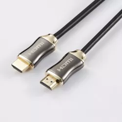 Câble HDMI mâle/mâle 2.0a 1m50 noir High Speed - 4K@50/60Hz - Ultra HD - Fiches Or