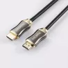 Câble HDMI mâle/mâle 2.0a 1m50 noir High Speed - 4K@50/60Hz - Ultra HD - Fiches Or