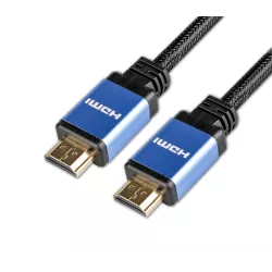 Câble HDMI mâle/mâle 2.1 en nylon tressé - 3m - compatible 8K/60Hz - 4K/120Hz