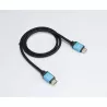 Câble HDMI mâle/mâle 2.1 en nylon tressé - 3m - compatible 8K/60Hz - 4K/120Hz