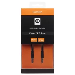 Câble Jack3.5mm mâle1.50 m