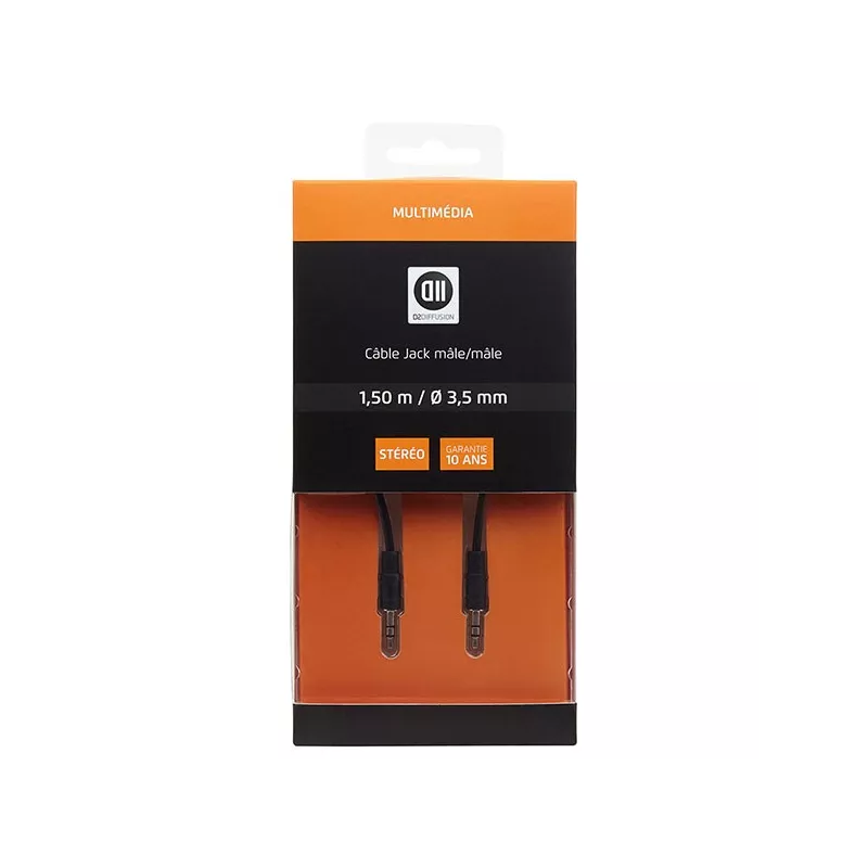 Câble Jack3.5mm mâle1.50 m