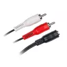 Câble Jack femelle/2 RCA mâle 15 cm