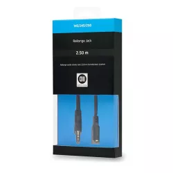Câble Jack 3,5 mm mâle/femelle 2.50 Fiches Or