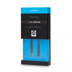 Câble Jack 3,5 mm mâle/femelle 5 m Fiches Or