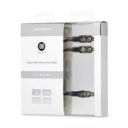Câble Jack 3,5mm mâle/2RCA mâle 3m