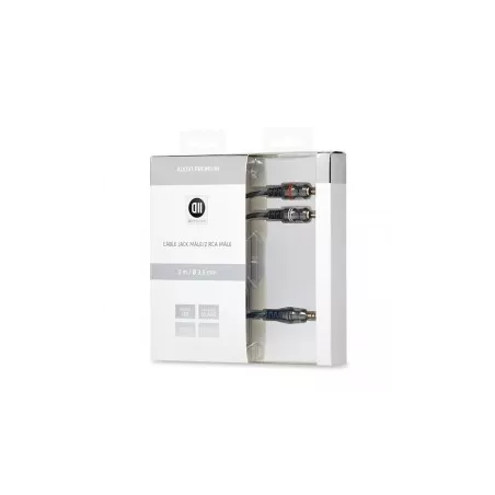 Câble Jack 3,5mm mâle/2RCA mâle 3m