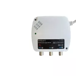 Kit Préamplificateur 4G 700 MHz+ alimentation - 1 entrée 2 sorties - UHF - Gain 25dB réglable