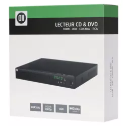 Lecteur D2 CD & DVD HDMI - Connecteurs : HDMI / COAXIAL / USB / RCA, USB 2.0 - télécommande incluse - Compatible multi-formats…