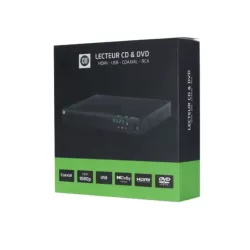 Lecteur D2 CD & DVD HDMI - Connecteurs : HDMI / COAXIAL / USB / RCA, USB 2.0 - télécommande incluse - Compatible multi-formats…